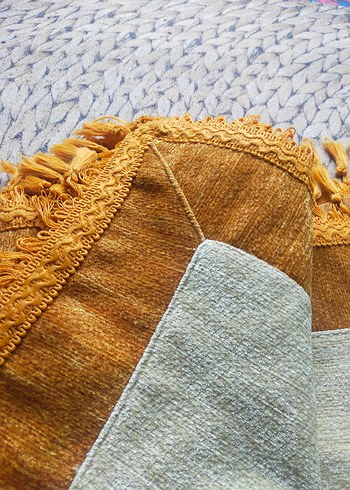 turuncu Bej Nakışlı Bohem Masa Örtüsü - Görsel 11