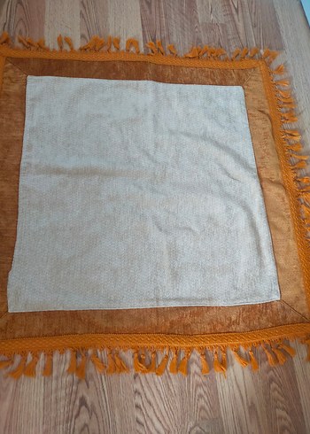 turuncu Bej Nakışlı Bohem Masa Örtüsü - Görsel 6