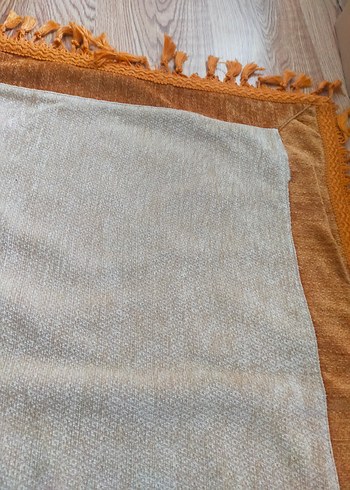 turuncu Bej Nakışlı Bohem Masa Örtüsü - Görsel 5