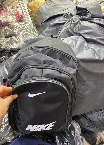 Nike Gri Fermuarlı Erkek Sırt Çantası - Görsel 2