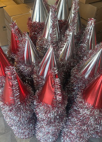 Yılbaşı şapkası 10 lu paket - Görsel 2