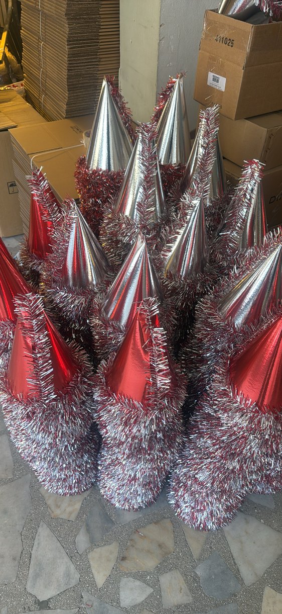 Yılbaşı şapkası 10 lu paket - Görsel 2