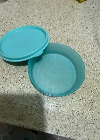 Tupperware Mavi Plastik Saklama Kabı - Görsel 2