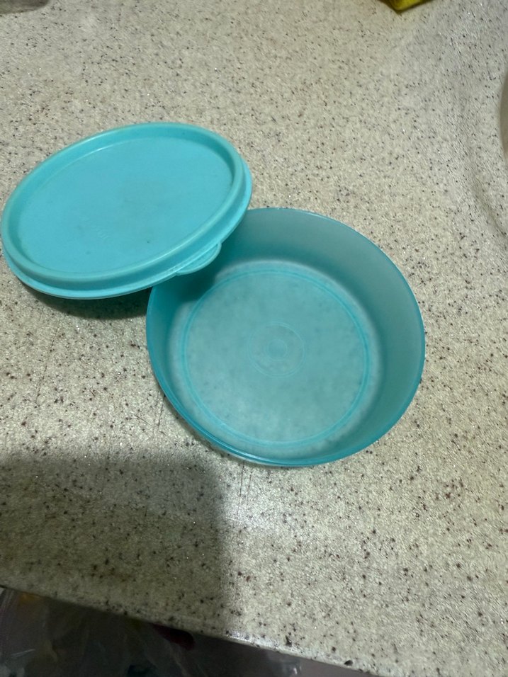 Tupperware Mavi Plastik Saklama Kabı - Görsel 2
