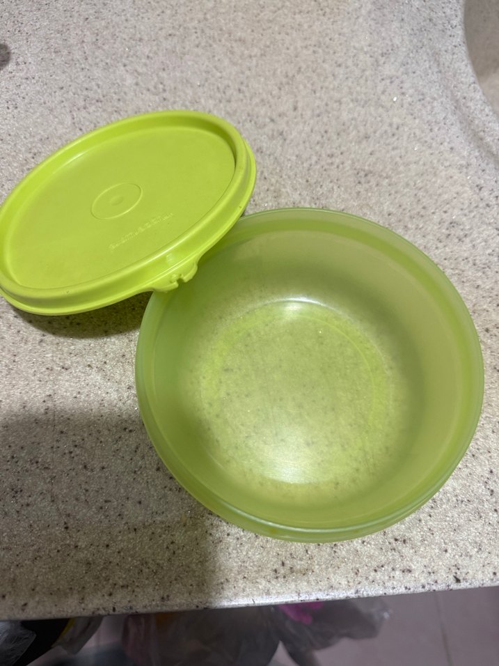 Tupperware Yeşil Plastik Kapaklı Saklama Kabı - Görsel 2