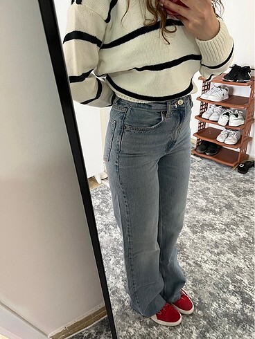 m Beden mavi Renk Zara wide leg jeans