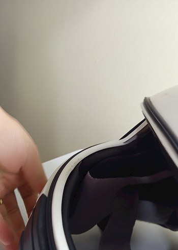 Desenli Beyaz Gri Biker Kask - Görsel 3