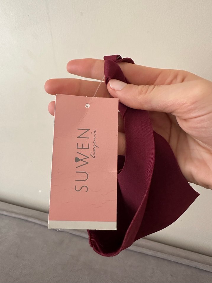 Suwen Yıkanabilir Bordo Bez Maske. - Görsel 5