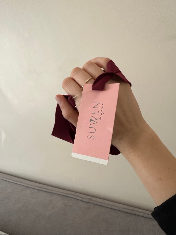 Suwen Yıkanabilir Bordo Bez Maske. - Görsel 3