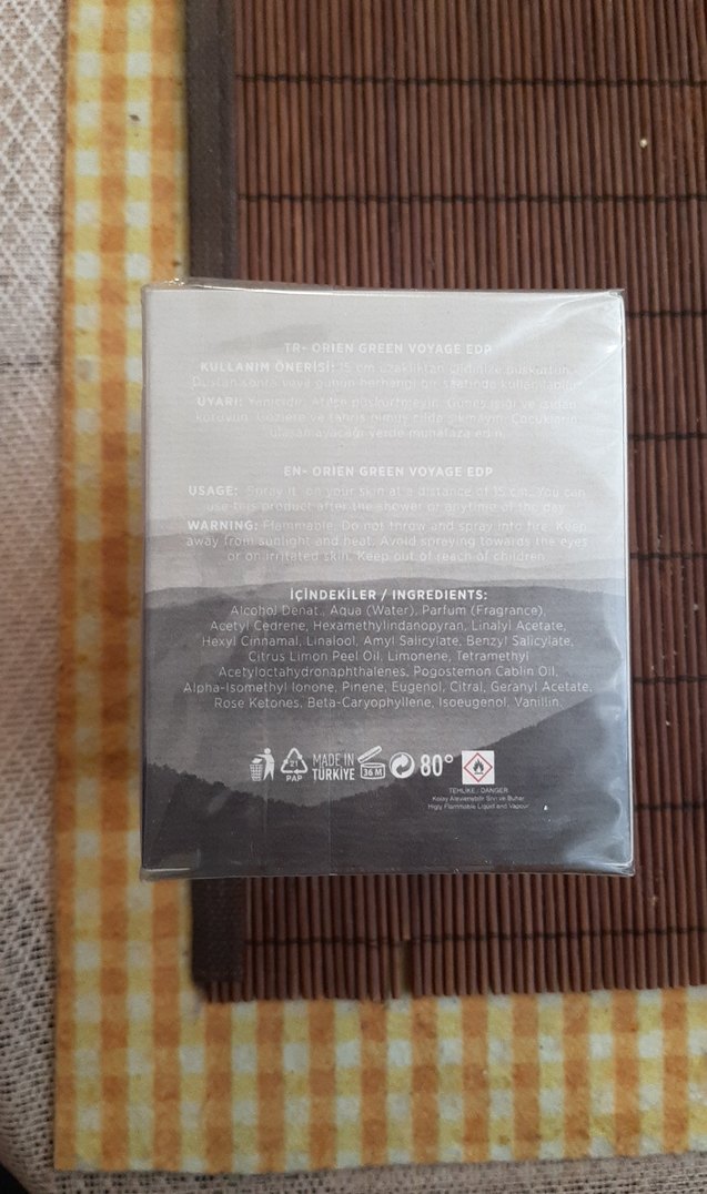 Orijen Green Voyage Erkek Parfüm 100ml - Görsel 2