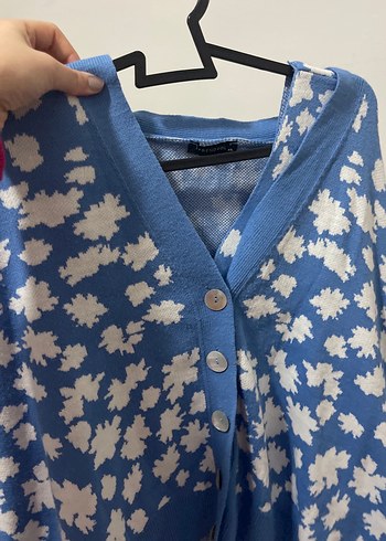 Mavi Desenli  hırka takım - Görsel 3