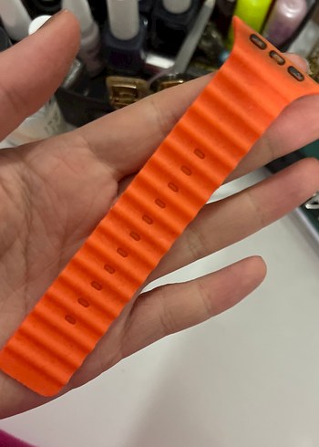 Turuncu Renkli Akıllı Saat Kayışı - Görsel 4