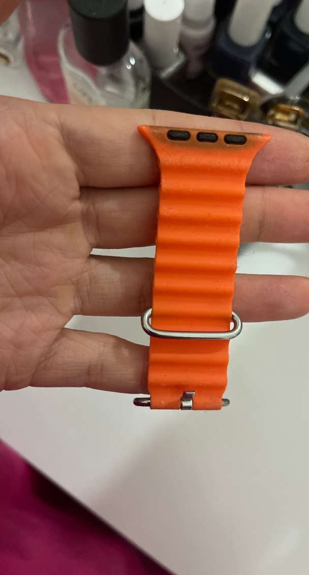 Turuncu Renkli Akıllı Saat Kayışı - Görsel 3