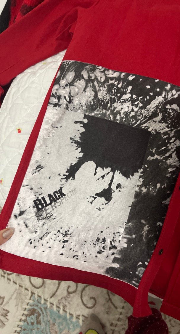 Kırmızı Midi Streetwear Kadın Ceket - Görsel 3