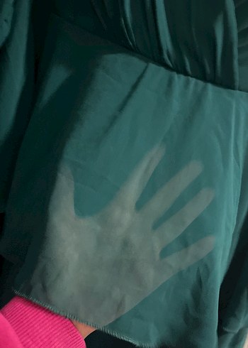 Abiyefon zümrüt yeşili abiye - Görsel 2