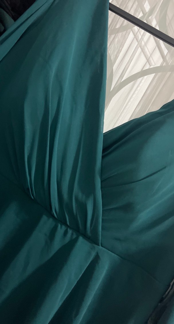 Abiyefon zümrüt yeşili abiye - Görsel 3