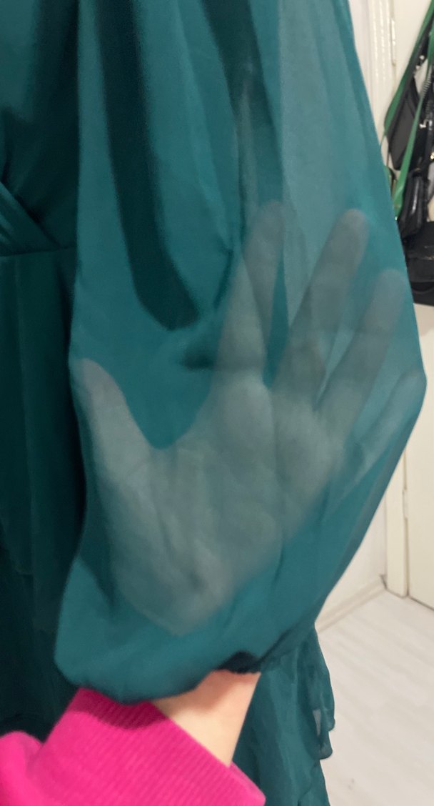 Abiyefon zümrüt yeşili abiye - Görsel 4