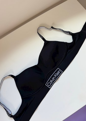 Calvin Klein Siyah Spor Sütyen - Görsel 3