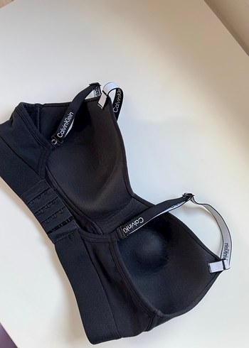 Calvin Klein Siyah Spor Sütyen - Görsel 2