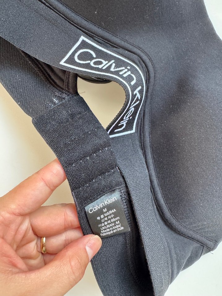 Calvin Klein Siyah Spor Sütyen - Görsel 4