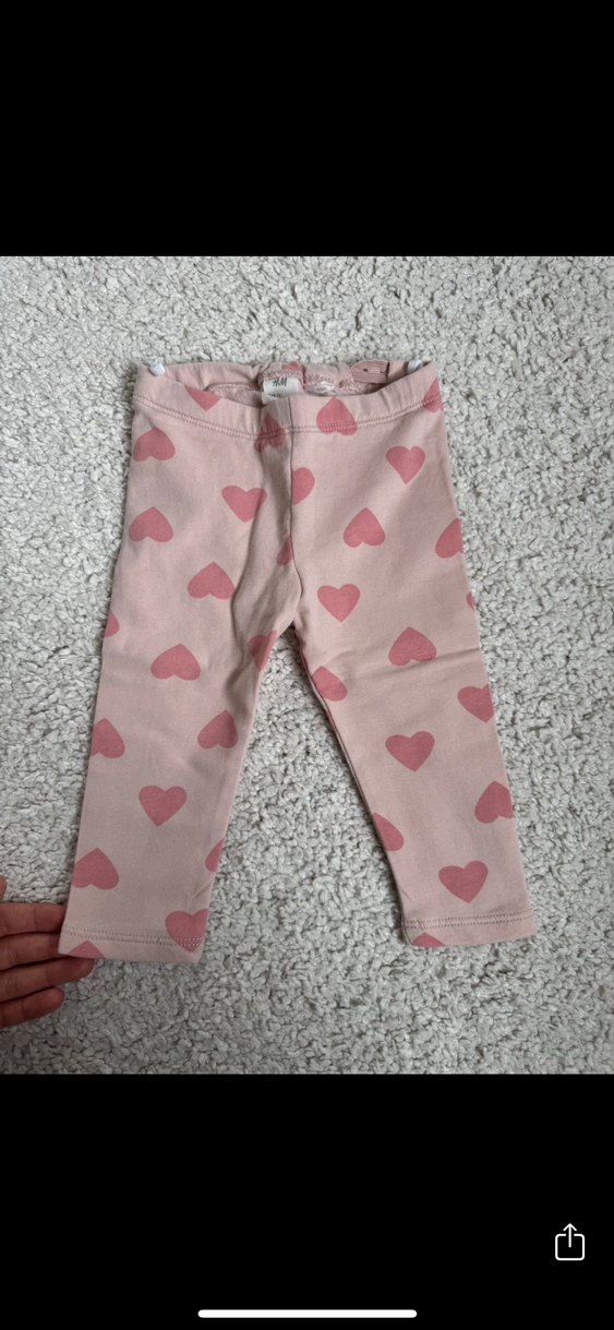 #h&m Pembe Kalp Desenli Uzun Kollu Bebek Takımı - Görsel 3