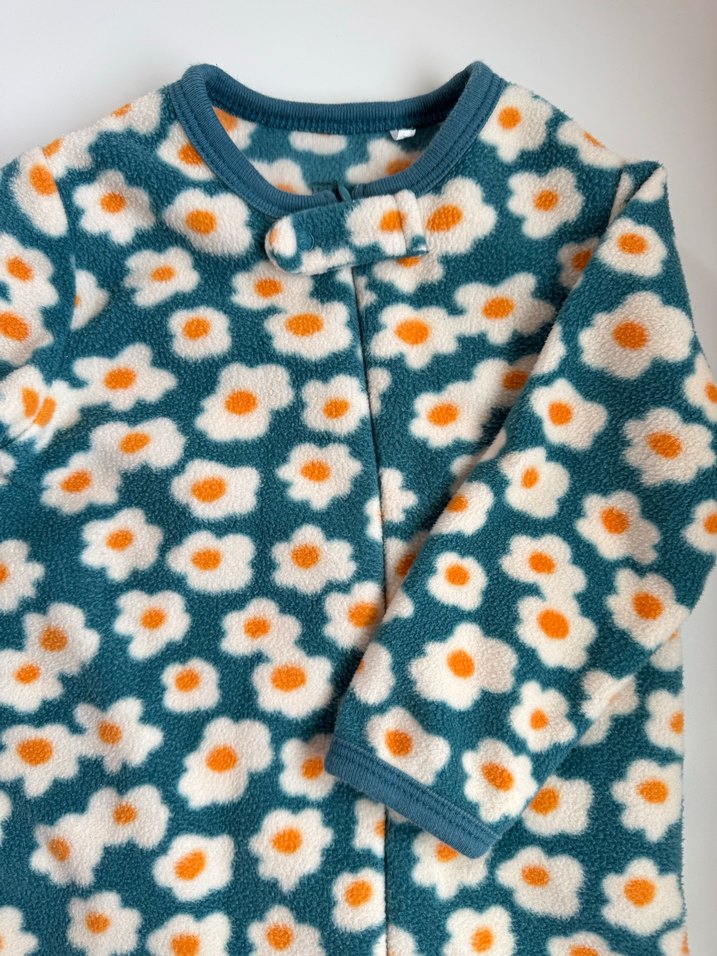 Çiçek Desenli Renkli Bebek Kız Tulum - Görsel 2