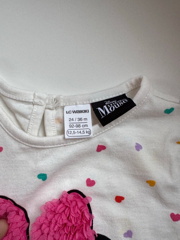 Kız Çocuk Renkli Baskılı Uzun Kollu Tişört - Görsel 2