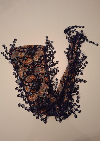 Boncuk Detaylı Çok Renkli Bohem Kadın Şal - Görsel 2