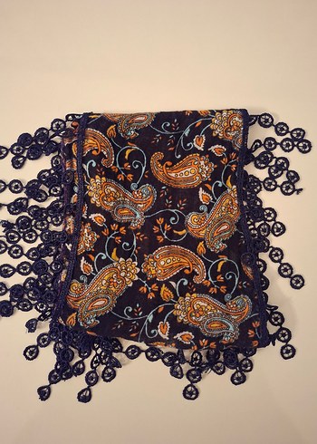 Boncuk Detaylı Çok Renkli Bohem Kadın Şal - Görsel 4