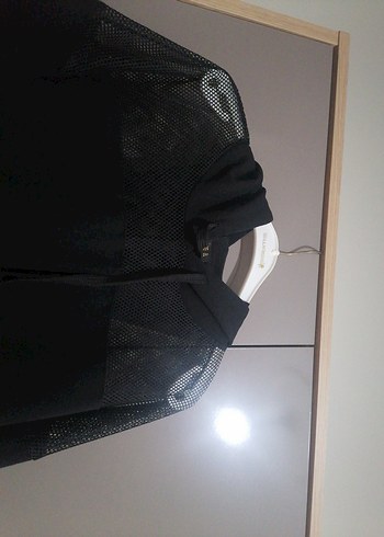 Dantelli Siyah Kadın Sweatshirt - Görsel 3