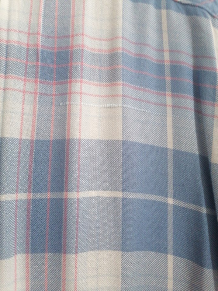 Mavi Pastel Renkli Kadın Gömlek - Görsel 4