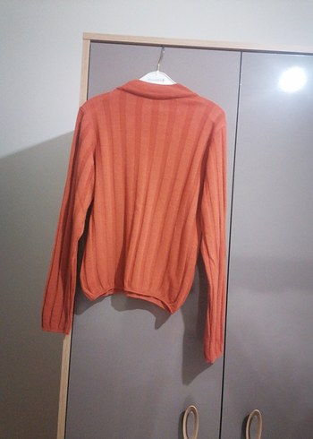 Kahverengi Triko Kadın Kazak - Görsel 5