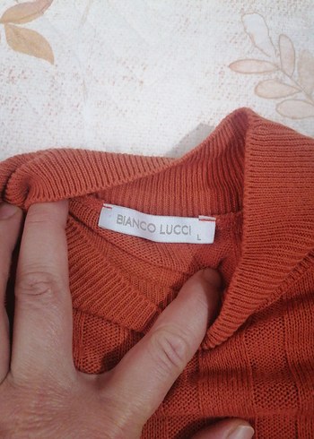 Kahverengi Triko Kadın Kazak - Görsel 3