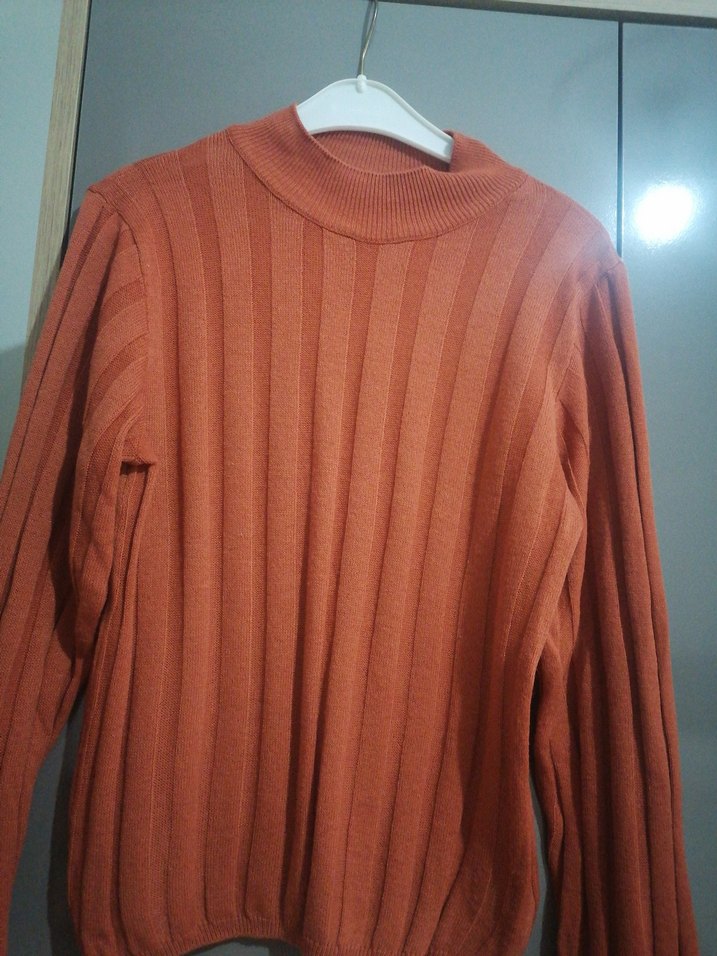 Kahverengi Triko Kadın Kazak - Görsel 2