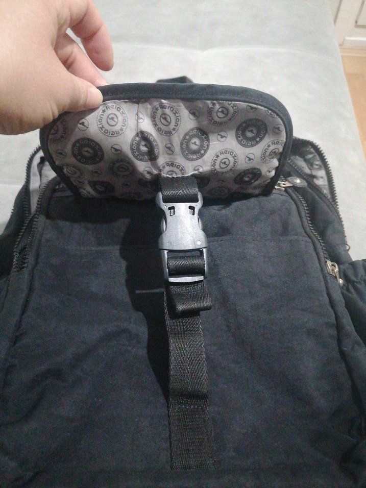 Siyah Kadın Sırt Çantası Tokalı - Görsel 3