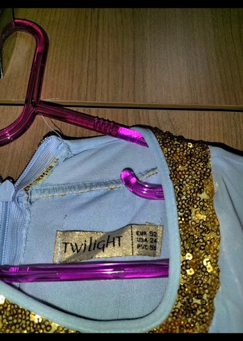 Mavi Drapeli Uzun Kadın Elbise - Görsel 3