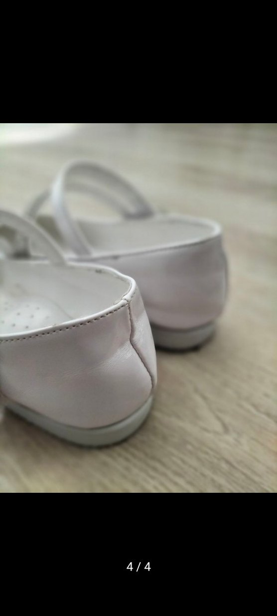 Kız Çocuk Beyaz Tokalı Babet Ayakkabı - Görsel 4