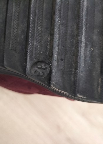 Bordo  Tüylü Çocuk Dolgu Topuk Bot - Görsel 3