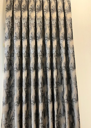 Gri Batik Desenli Modern Perde - Görsel 4