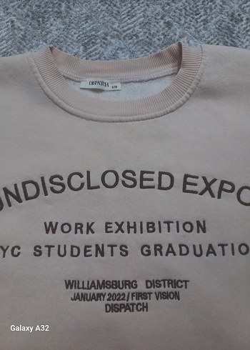 Bej Kadın Sweatshirt Uzun Kollu Street Wear - Görsel 3