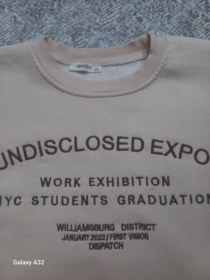 Bej Kadın Sweatshirt Uzun Kollu Street Wear - Görsel 3