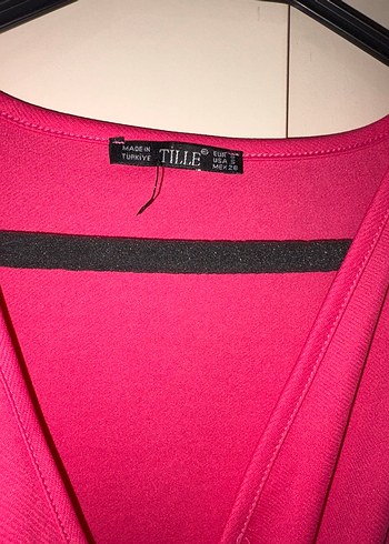 Pembe V Yakalı Kadın Tulum - Görsel 3