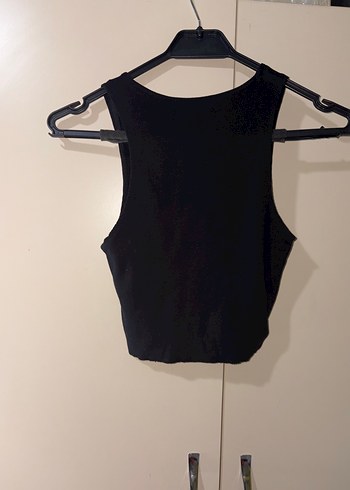 Siyah Mini Kolsuz Kadın Atlet - Görsel 2