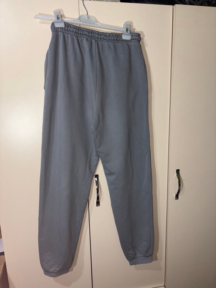 Gri Kadın Sweatpant - Rahat Kesim - Görsel 2