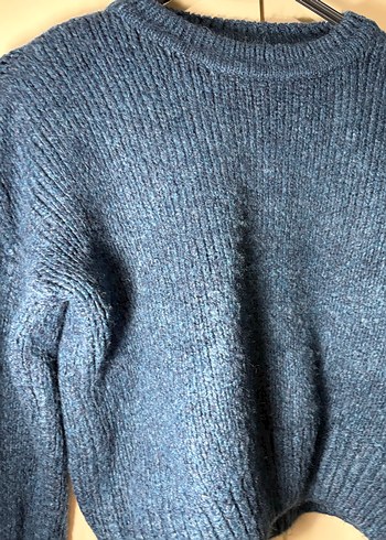 Mavi Triko Kadın Kazak - Görsel 3