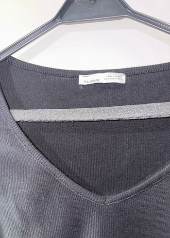 V yaka kolu fırfırlı crop - Görsel 2