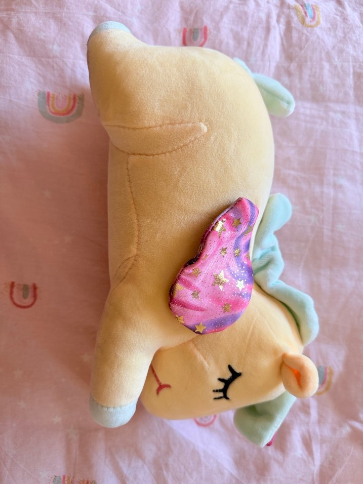 Pastel Renkli Peluş Unicorn Oyuncak - Görsel 2