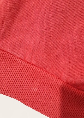 Koyu Kırmızı Lacoste Sweatshirt - Kusurlu - Görsel 4