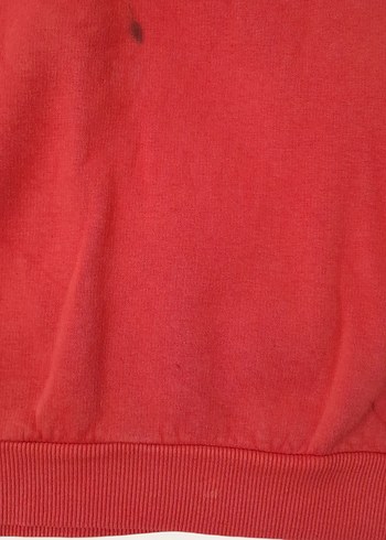 Koyu Kırmızı Lacoste Sweatshirt - Kusurlu - Görsel 3