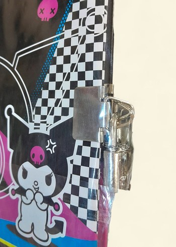 Sanrio Kuromi Çizgili Kilitli Hatıra Defteri - Görsel 2